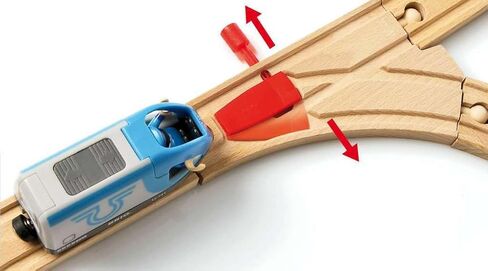 BRIO World - 33512 Travel Switching Set | Premium Wooden Train Toy Set with 42 Pieces & Accessories | Perfect for Children Ages 3 and Up | Compatible with All BRIO Railway Toys in Kuwait