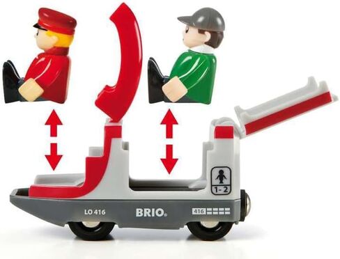BRIO World - 33512 Travel Switching Set | Premium Wooden Train Toy Set with 42 Pieces & Accessories | Perfect for Children Ages 3 and Up | Compatible with All BRIO Railway Toys in Kuwait
