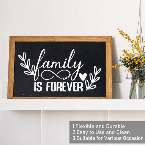 Keluna Welcome Home Stencils, 20 Pcs Large Welcome Stencils for Painting on Wood, Sweet Home Plastic Template Stencils for Painting, Home Letters Stencils for Painting on Wood Sign Porch Wall Decor in Saudi Arabia