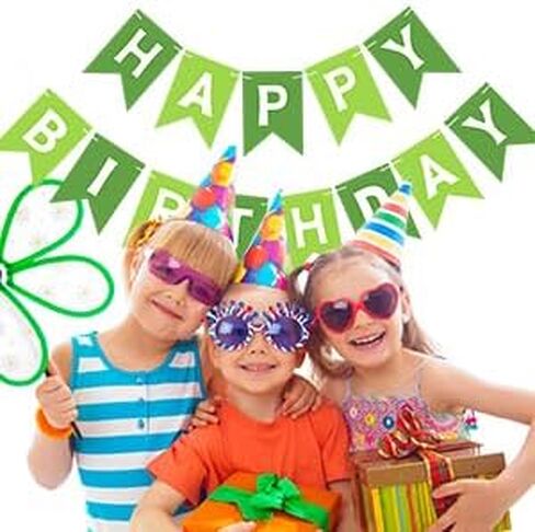Orange Happy Birthday Banner Bunting Banner Sign, Birthday Garland Tea Party Decorations, Fall Halloween Thanksgiving Birthday Party Supplies for Kids and Adults in Kuwait