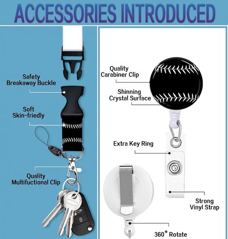 ID Badge Holder with Retractable Lanyard, Badge Holders Reel with 360 Degrees Rotate Carabiner Clip for Women, Teachers, Nurses, Doctor,Students, Office(Watercolor Wildflowers) in Saudi Arabia