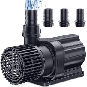 POPOSOAP Submersible Water Pump 45W, 1600GPH 24V DC Fountain Pump with 24.2FT Power Cord, High Lift 13FT Submersible Aquarium Pump for Fish Tank,Pond,Fountain,Hydroponic,Waterfall