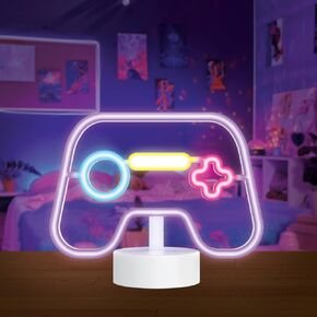 LED Gamer neon Sign - Video Game Decor- Gaming Room Desk Lamp for boy Room Decor-Game Room Decor -Gaming Room Accessories- Gaming Desk Decorations- led neon