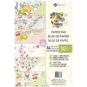 Prima Marketing Double-Sided Paper Pad A4 30/Pkg-Fruit Paradise, 6 Designs/5