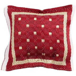 1/12 Scale Red Pillow Cushion Dollhouse Decoration Accessories Sofa Couch Miniature Bedroom Furniture Scene Model 4x4cm