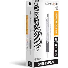 Zebra Pen Sarasa Dry X30 Gel Retractable RDI Pens