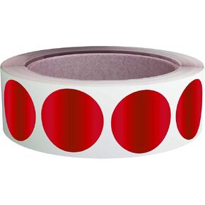 Royal Green Color Coding Labels Sticker Roll 1.25 inch Black Dot Stickers 3cm - 1000 Pack
