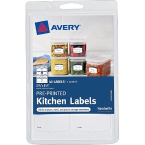Avery Preprinted Kitchen Labels (AVE41453)