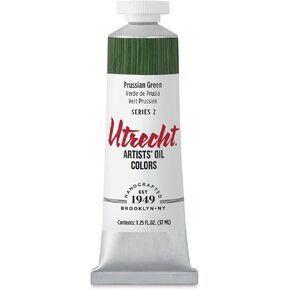 Utrecht Artists' Oil Paint - Prussian Green, 37 ml tube