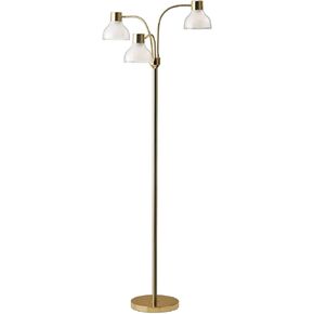 Adesso 3577-22 Vivian Floor Lamp, 60.25 in, 60W Type A Bulb (Not Included), Brushed Steel, 1