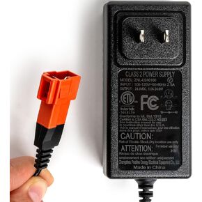 24v Battery Charger for Ride on Toys 24 Volt for Kids Ride on car Compatible with Ford Bronco Raptor Power Wheels Truck SUV 24V1A Charger