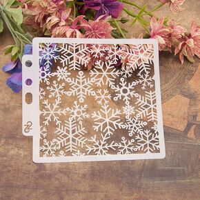 Different Airbrush DIY Hollow Design PET Plastic Stencil Painting Templates Stencils, Perfect for Textile Design, Wall Decoration, Window, Paper, Scrapbooking, Kids Crafting, 14x13cm/5.51x5.12in