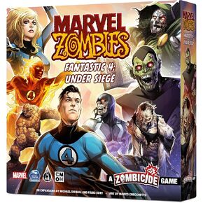 Marvel Zombies: A Zombicide Game - Fantastic 4: Under Siege - Defend or Corrupt Marvel's First Family in the Apocalypse! Cooperative Strategy Game, Ages 14+, 1-6 Players, 90 Min Playtime, Made by CMON