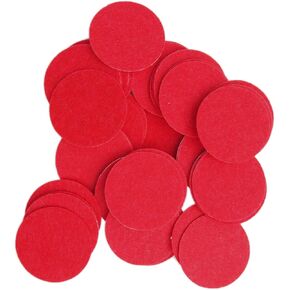 Playfully Ever After 2 Inch Red 42 pc Felt Circle Stickers