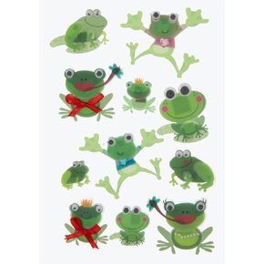 3D Frogs Stickers for Journaling, Scrapbooking, Cardmaking, Arts & Crafts - 11 Pieces