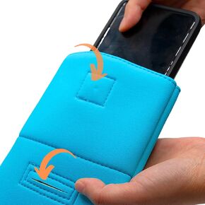 Student Blue Safe Pouch with One-Tap Unlock, Secure Phone Storage