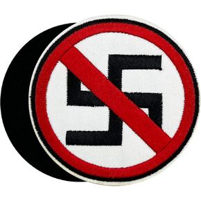 3'' Anti Racist Anti Facist Embroidered Hook and Loop Patch