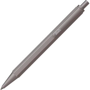 RHODIA 9340C - 3 in 1 scRipt Multipen 2 Ballpoint Pens 0.5 mm Black & Red + 1 Graphite Mechanical Pencil 0.5 mm - Hexagonal Body in Orange Brushed Aluminium - Refillable - Eraser Under the Push Button