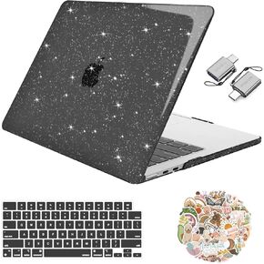 Mosiso متوافق مع MacBook Air 13 بوصة الحالة 2025 2024 2023 2022 M3 A3113 M2 A2681 ، غلاف اللوحة الصلبة البلاستيكية اللامعة واللوحة المفاتيح وشارات الكمبيوتر المحمول ونوع C للهواء Macbook 13.6 بوصة ، شفافة