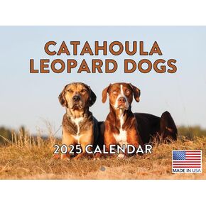 Catahoula Leopard Dog Calendar 2025 Monthly Wall Calender | American Made In The USA