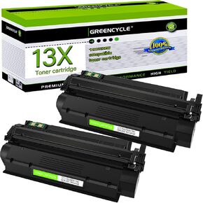 Greencycle 2 PK أسود تونر خرطوشة استبدال متوافق مع HP 13x Q2613X 13A Q2613A 15X C7115X 15A C7115A العمل مع LASERJET 1000 1200 1220 1330 3300 3310 3320 3330 3380 1300 Series PRINTER