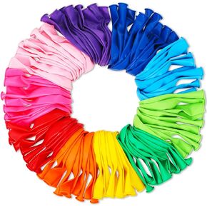Lenwen 1000 Pcs Balloons Assorted Colors 12" Rainbow Latex Balloons for party Birthday Baby Shower Wedding Decorations, 10 Colors