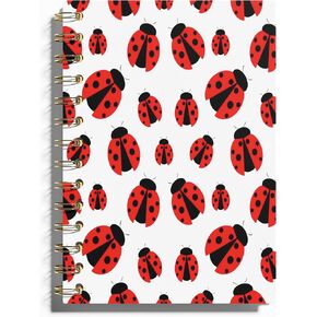 Lady Bugs Notebook - Ladybug Notebook, Ladybug Journal, Lady Bug Gifts Women Journal, Ladybug Gifts for Women Spiral Notebook, Lady Bugs Decor Journal, 5.5x8.3 Inches