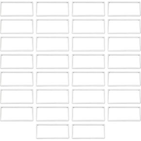 ZJchao Open Bezel, Open Bezels Pendant for Casting Frame 30pcs Rectangle Open Bezel Pendants Stainless Steel Hollow Frame for Jewelry Making Earrings Necklace Frame Open Back Bezel