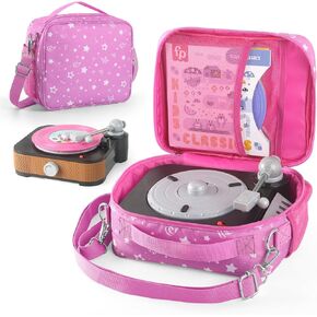 Carrying Case for Fisher-Price Musical Toy and Baby DJ Table,Portable Storage Bag with Handle for Kids Music (Pink)