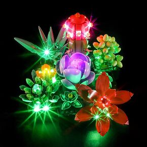 YEABRICKS LED Light for Lego-10309 Creator Succulents Building Blocks Model (Lego Set NOT Included)