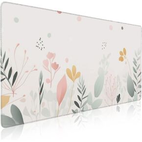 Large Mouse Pad,Koi in Water Mouse Mat for Home and Office, Large Gaming Mouse Pad for Laptop Keyboard Mat with Non-Slip Rubber Base,Stitched Edges (31.5"x15.7")