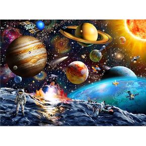 Puzzles for Kids Ages 8-10 Year Old - Solar System Planets, 200 Pieces Spacewalk Jigsaw Puzzles for Kids Ages 6-8, Learning Educational Toys for Boys and Girls