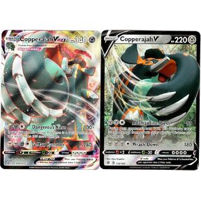 Pokemon Rebel Clash Vmax Card Set - Copperajah V 136/192 & Copperajah VMAX 137/192 - Ultra Rare 2 Card Lot