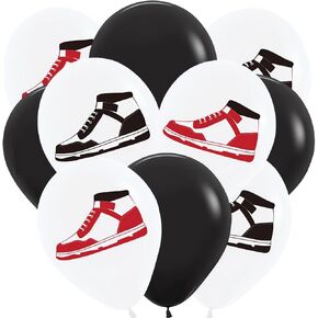 Sneaker Balloons Basketball Sneaker Balloons Retro Basketball Shoe Sneaker Balloons for Sneaker Ball Decorations Sports Party Decorations Sneaker Party Decorations Basketball Party Decorations 30pcs