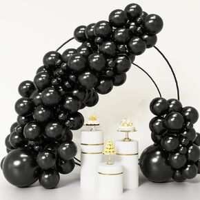 RUBFAC 92pcs Metallic Gold Balloons Chrome Gold Balloon Different Sizes 18 12 10 5 Inch Gold Latex Balloons for Happy New Year Decorations 2024 Birthday Party Graduation