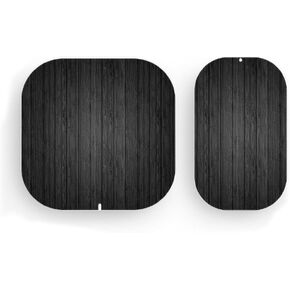 MightySkins Skin Compatible with Eero Home WiFi System + 1 Beacon - Black Wood | Protective, Durable, and Unique Vinyl Decal wrap Cover | Easy to Apply, Remove, and Change Styles | Made in The USA