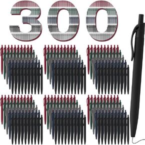 100 Pack Black Pens Bulk Bulk No Bleed Clank Plick Ink Black Ball Point Points Prose for School Sevice Supplies ، 1.0mm