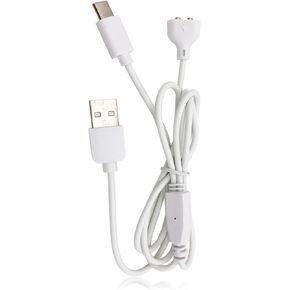 Charger Replacement for Yawpet Dog Shock Collar, Delupet Dog Training Collar - 2-in-1 Magnetic Charging Cable USB C Cord