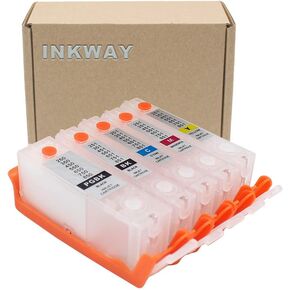 Compatible Canon Pgi-250 Cli-251 PGI-250xl CLI-251xl Empty Refillable Ink Cartridges Replacement for PIXMA MG5420 IP7220 MX722 MX922 MG5520 MG6420 MG5620 MG6620 MG5522 iX6820 Printer