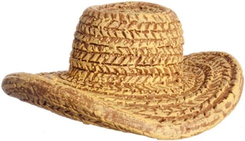 Dollhouse Miniature 1:12 Scale Polyresin Straw Hat #T8602 in Kuwait