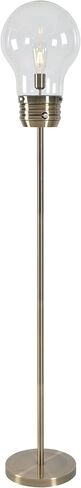 Kenroy Home 32463AB Edison Floor Lamp with Antique Brass Finish, Rustic Style, 71.5" Height, 11.438" Width, 11.438" Depth , Medium in Saudi Arabia