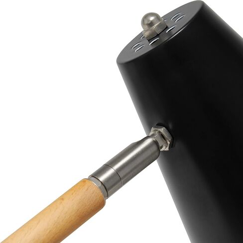 Simple Designs LD1059-WHT Wooden Pivot Desk Lamp, Matte White in Kuwait