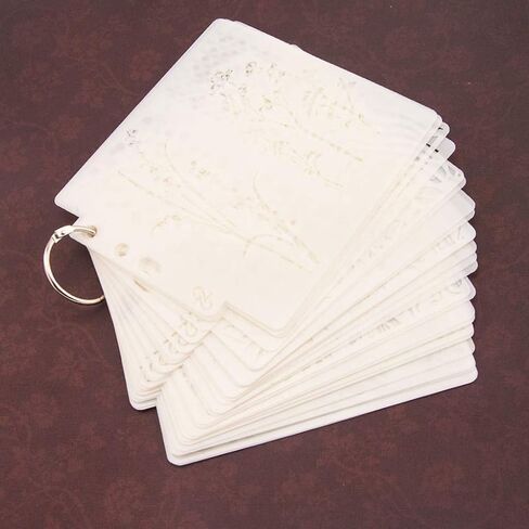 Different Airbrush DIY Hollow Design PET Plastic Stencil Painting Templates Stencils, Perfect for Textile Design, Wall Decoration, Window, Paper, Scrapbooking, Kids Crafting, 14x13cm/5.51x5.12in in Kuwait