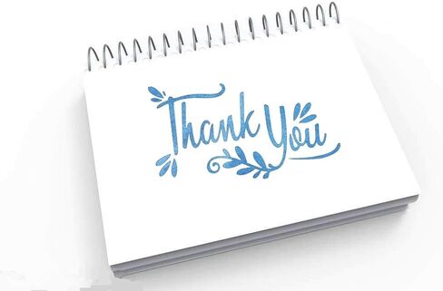 OBUY Thank You Reusable Stencil Airbrush Painting Art DIY Home Decor Scrap Booking Album Crafts (3.9“×5.9") in Kuwait
