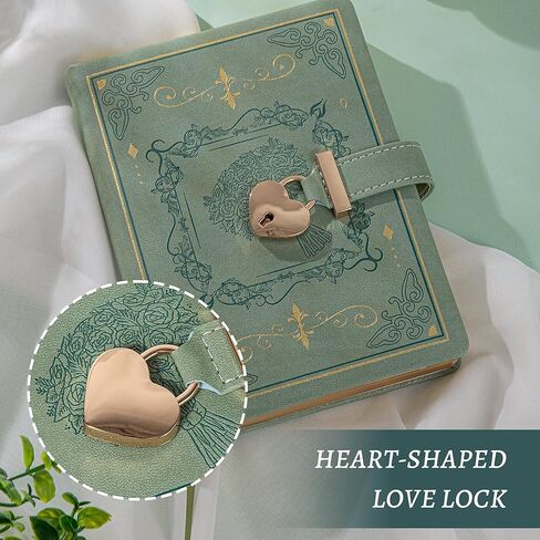 يوميات مع القفل للكتابة ، PU Grasscover Leather Journal ، B6 Personal Organizer for Men Women ، 288 Pages 100GSM Paper in Kuwait