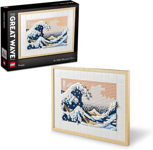 LEGO Art Hokusai – The Great Wave 31208, 3D Japanese Wall Art Craft Kit, Framed Ocean Canvas, Creative Activity Hobbies for Adults, DIY Home, Office Decor in Saudi Arabia