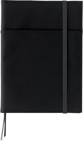 KOKUYO Systemic Cover Notebook, with One Semi-B5, B 6mm Ruled, 35 Lines, 40 Sheets, Twin Ring Edge Title Notebook, Black, Japan Import (NO-683B-D) in Kuwait