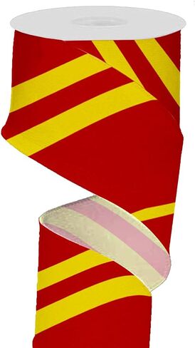 4 Rolls Wizardry Witchery Ribbon 2.5" x 3 Yards Colorful Burlap Ribbon for Wreath Crafting, Magic Stripes Wired Edge Ribbon for Gift Wrapping, Bows, Garlanad, Christmas Tree DIY Crafts in Saudi Arabia