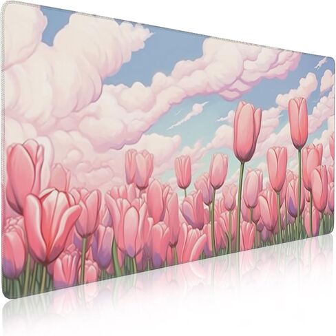 حصيرة Desepad Desk Mousepad Mousepad ، موسى تنعيم للسيطرة على السوائل ، وسادة الماوس المطاطية غير القابلة للانزلاق ، وحواف خياطة (31.5 × 15.7 بوصة) in Kuwait