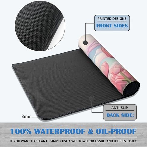 حصيرة Desepad Desk Mousepad Mousepad ، موسى تنعيم للسيطرة على السوائل ، وسادة الماوس المطاطية غير القابلة للانزلاق ، وحواف خياطة (31.5 × 15.7 بوصة) in Kuwait